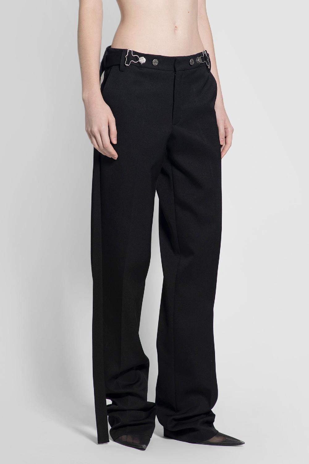 Antonioli JEAN PAUL GAULTIER WOMAN BLACK TROUSERS