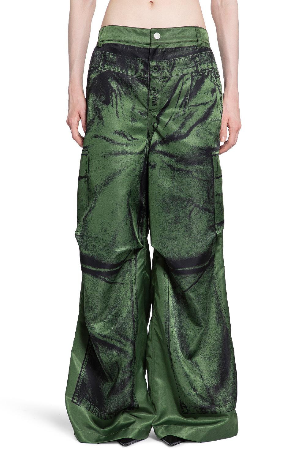 Antonioli JEAN PAUL GAULTIER WOMAN GREEN TROUSERS
