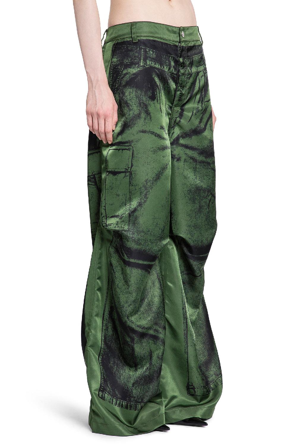 Antonioli JEAN PAUL GAULTIER WOMAN GREEN TROUSERS