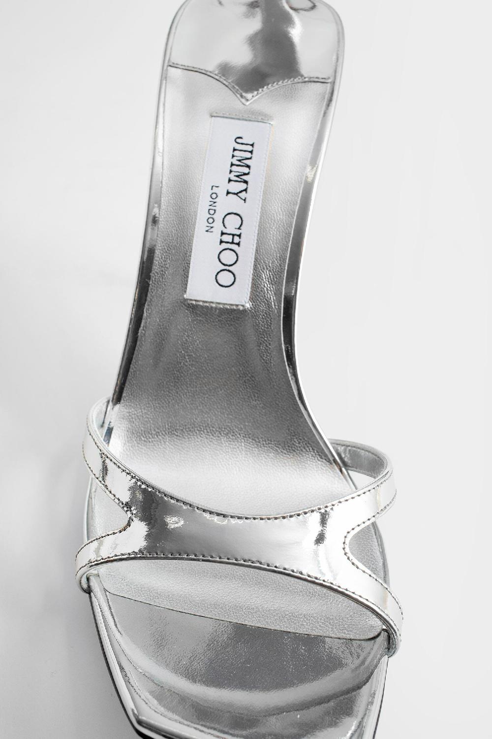 Antonioli JIMMY CHOO WOMAN SILVER SANDALS & SLIDES