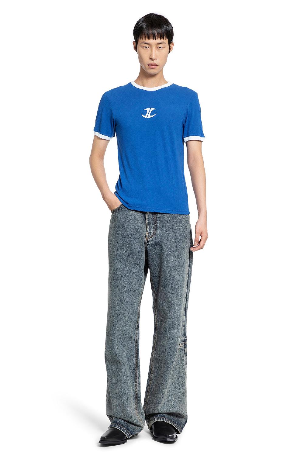 Antonioli JORDANLUCA MAN BLUE T-SHIRTS & TANK TOPS