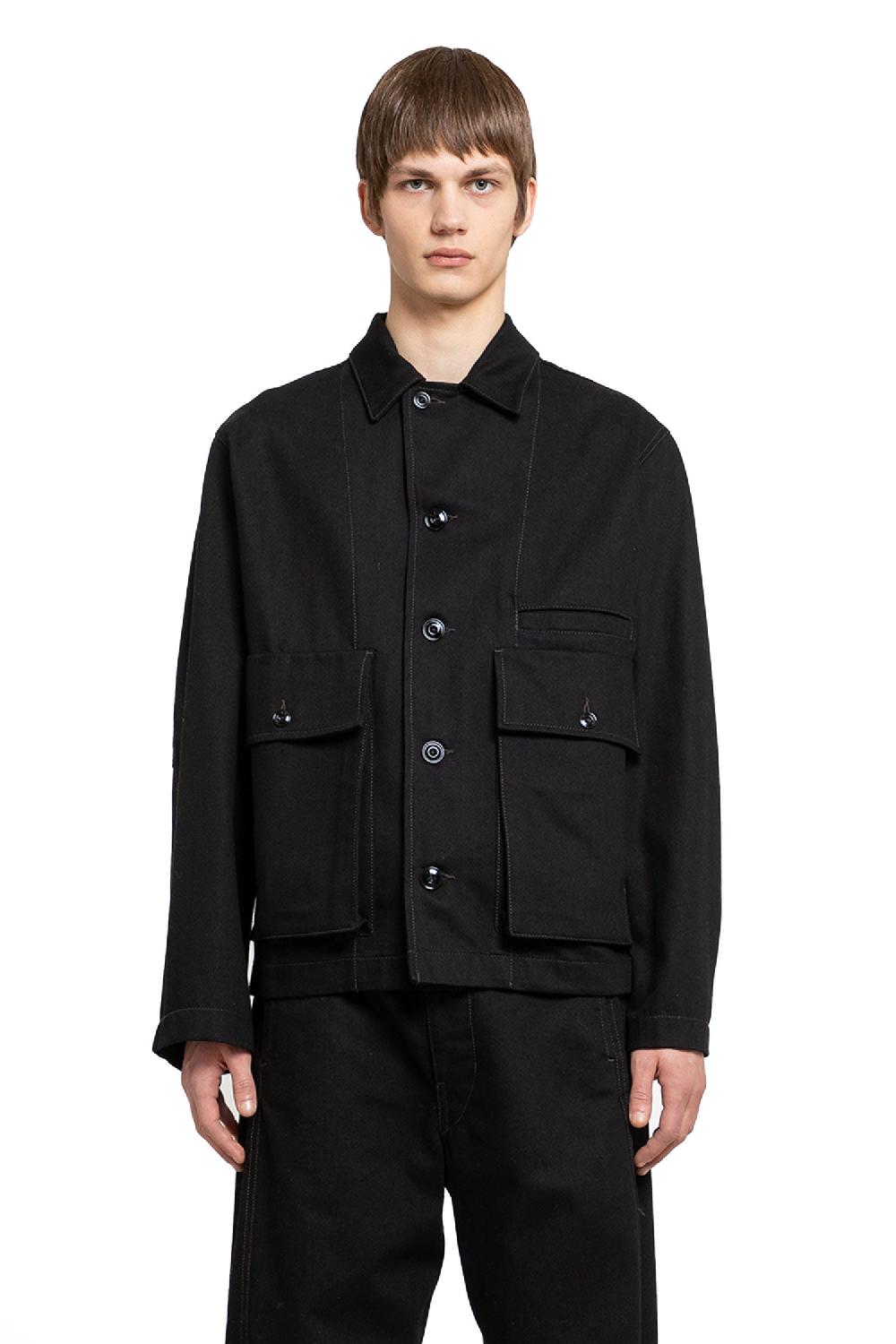 Antonioli LEMAIRE MAN BLACK JACKETS