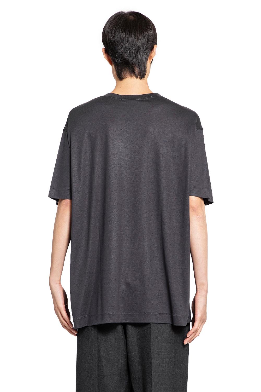 Antonioli LEMAIRE MAN BLACK T-SHIRTS & TANK TOPS