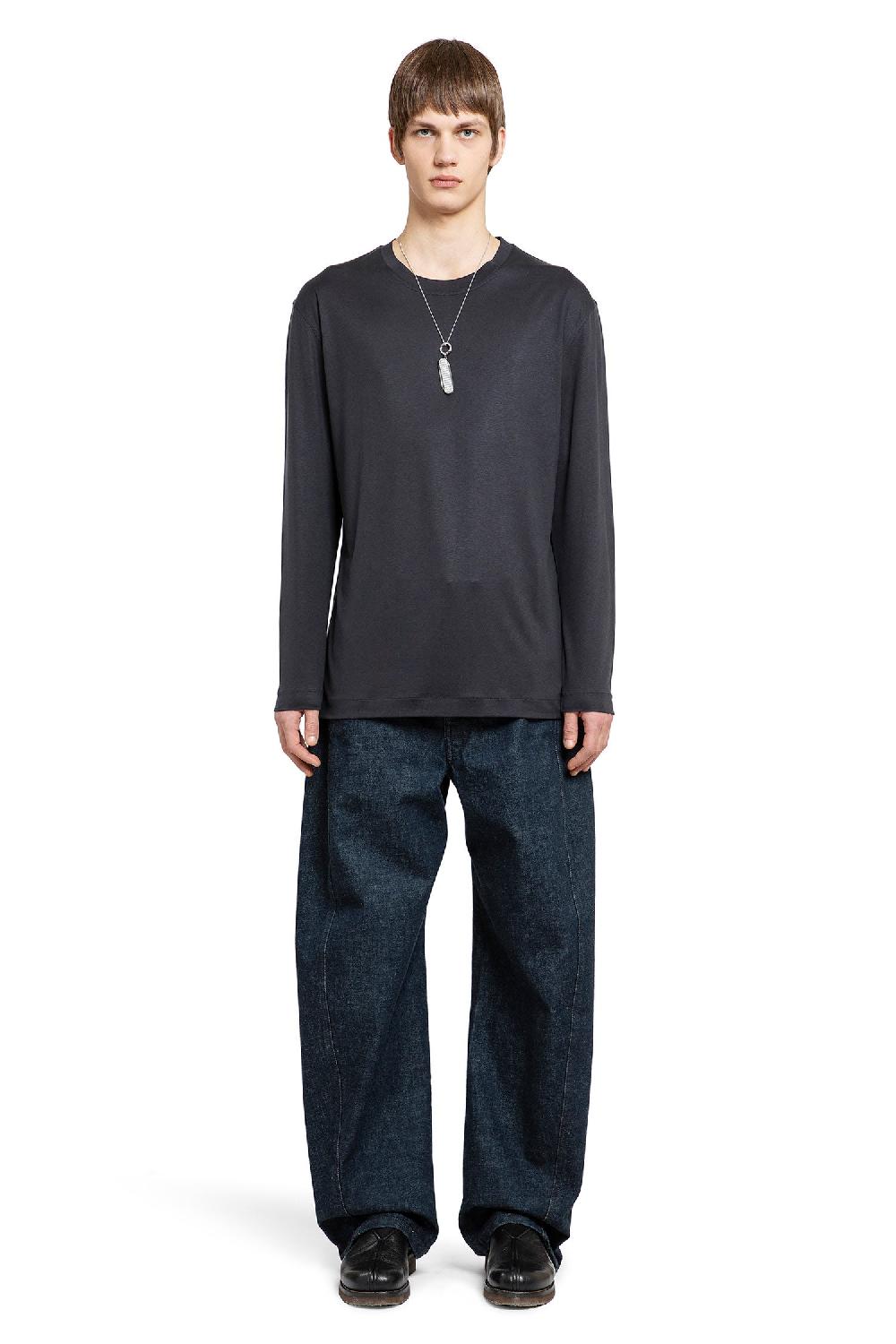 Antonioli LEMAIRE MAN BLACK T-SHIRTS & TANK TOPS