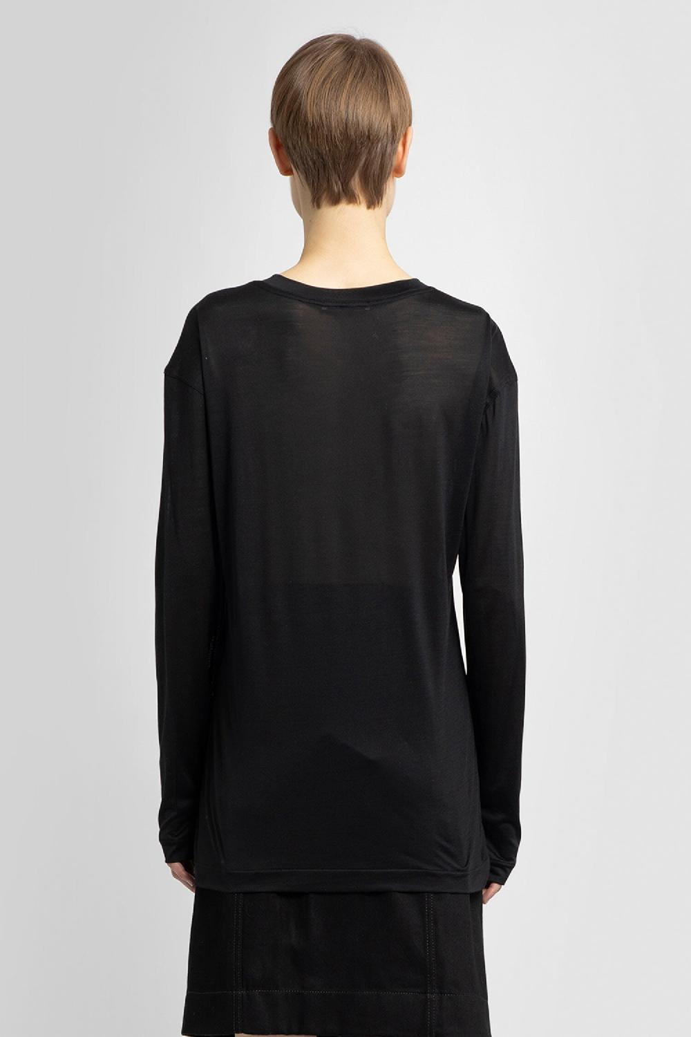 Antonioli LEMAIRE WOMAN BLACK T-SHIRTS & TANK TOPS