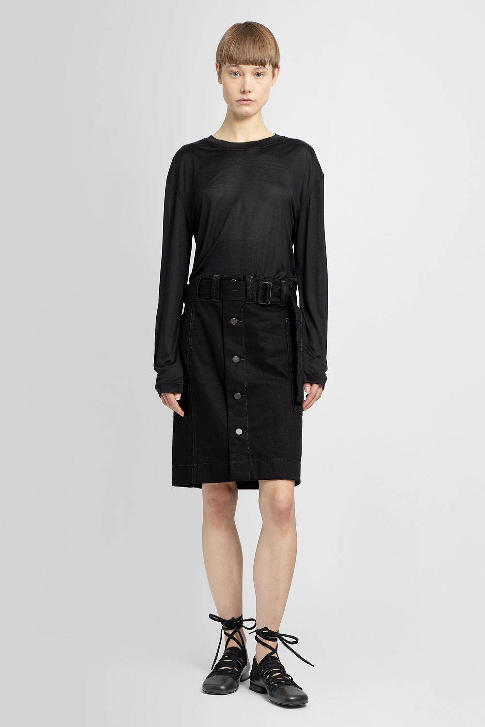 Antonioli LEMAIRE WOMAN BLACK T-SHIRTS & TANK TOPS