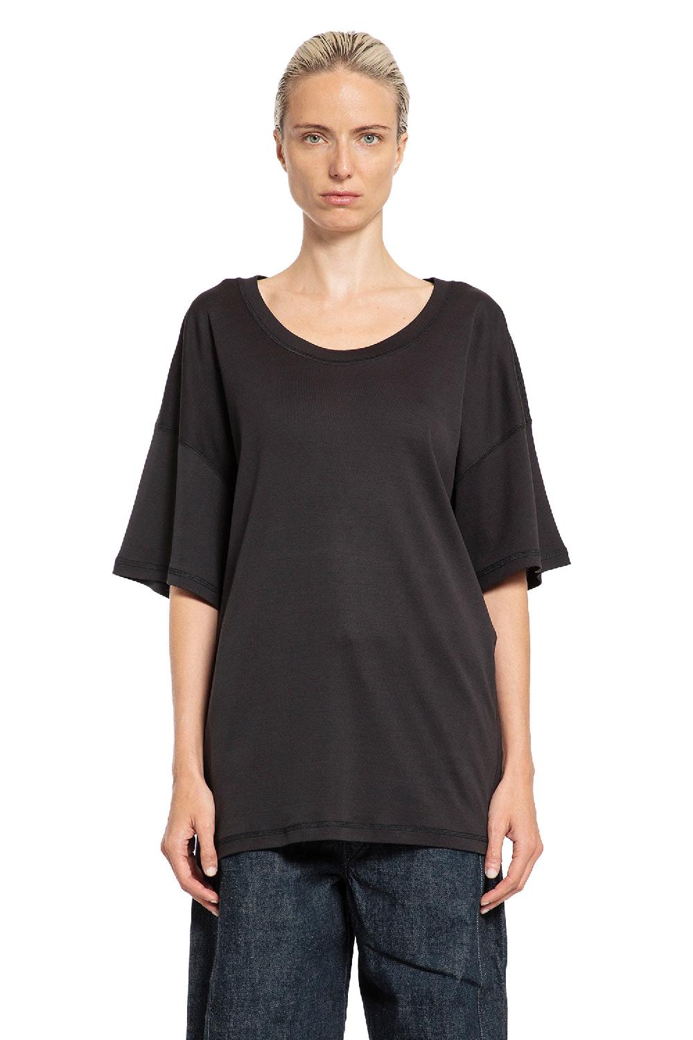 Antonioli LEMAIRE WOMAN BLACK T-SHIRTS & TANK TOPS