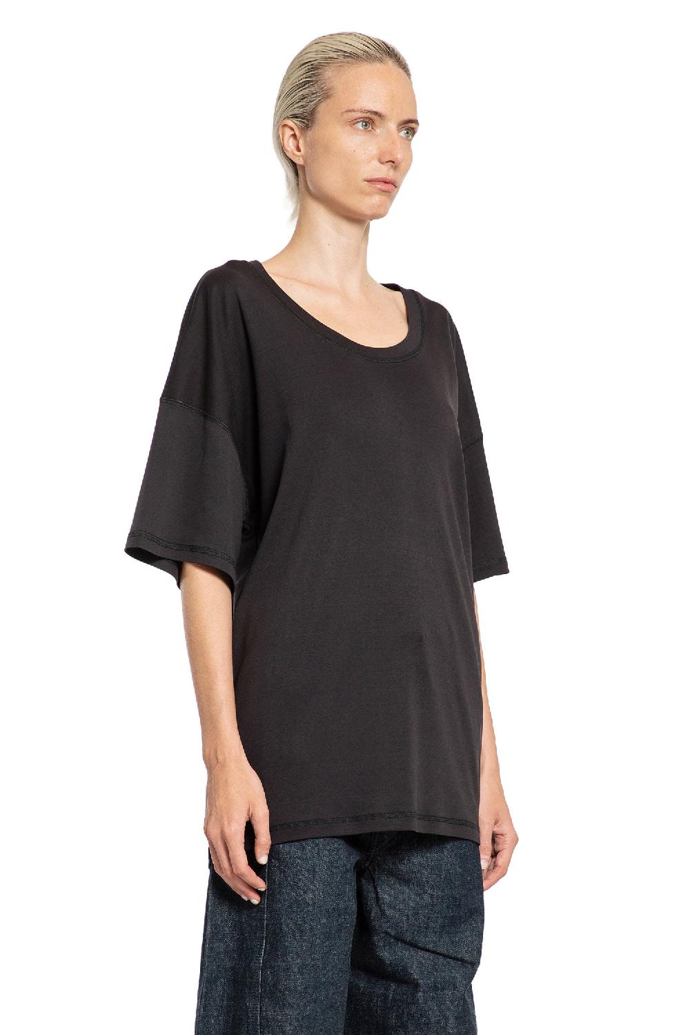 Antonioli LEMAIRE WOMAN BLACK T-SHIRTS & TANK TOPS