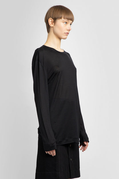 Antonioli LEMAIRE WOMAN BLACK T-SHIRTS & TANK TOPS