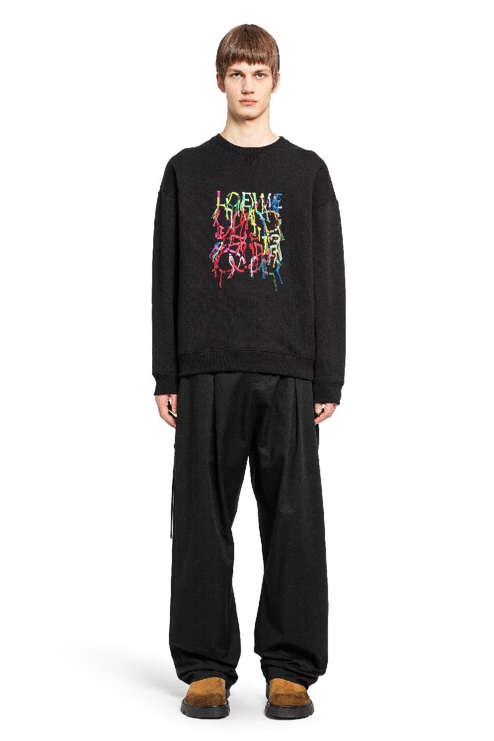 Antonioli LOEWE MAN BLACK SWEATSHIRTS