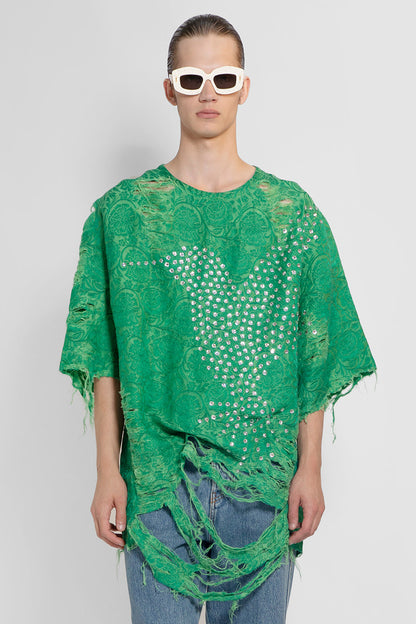 Antonioli LOEWE MAN GREEN T-SHIRTS & TANK TOPS