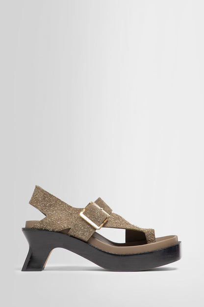 Antonioli LOEWE WOMAN GREEN SANDALS & SLIDES