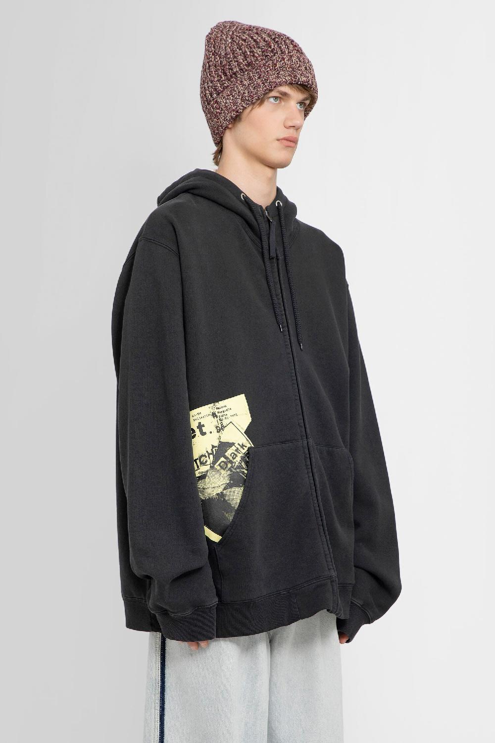 Antonioli MAISON MARGIELA MAN BLACK SWEATSHIRTS