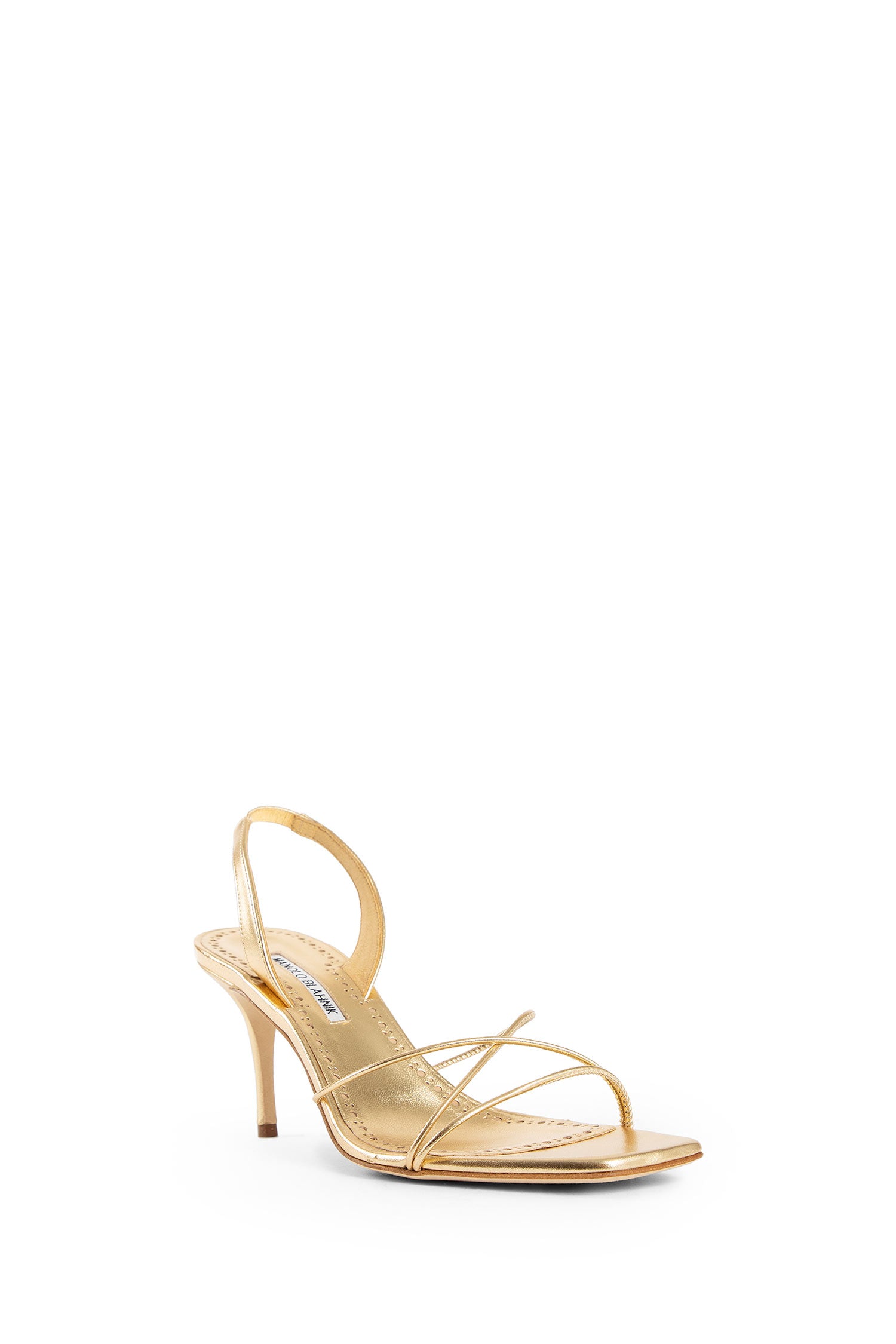 Antonioli MANOLO BLAHNIK WOMAN GOLD SANDALS & SLIDES