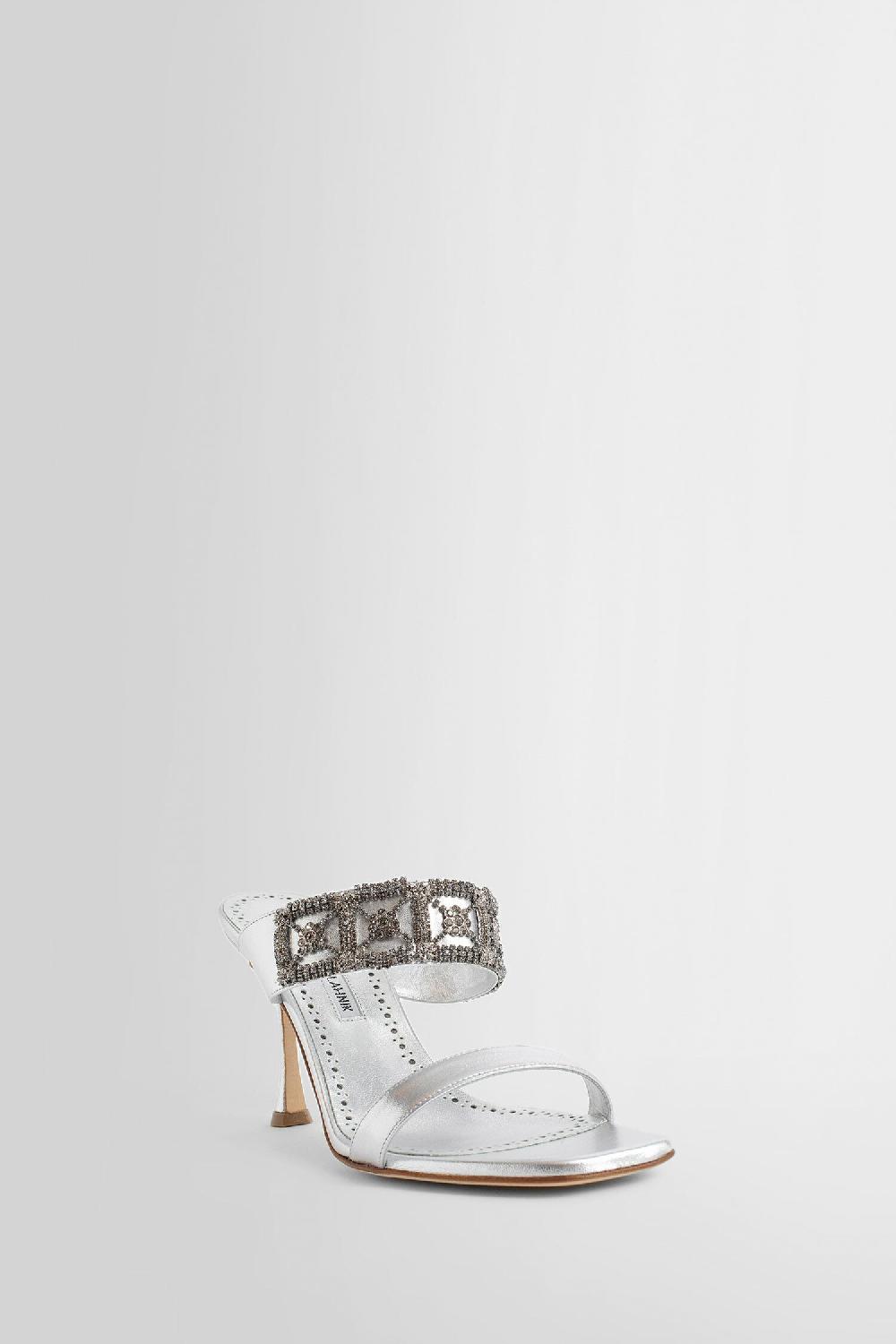 Antonioli MANOLO BLAHNIK WOMAN SILVER MULES