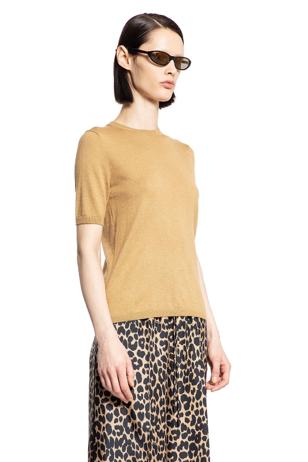 Antonioli MAX MARA WOMAN BEIGE T-SHIRTS & TANK TOPS