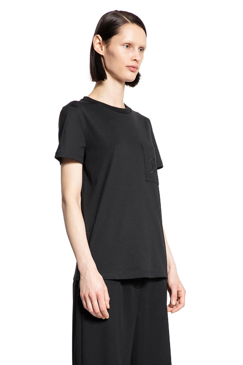 Antonioli MAX MARA WOMAN BLACK T-SHIRTS & TANK TOPS