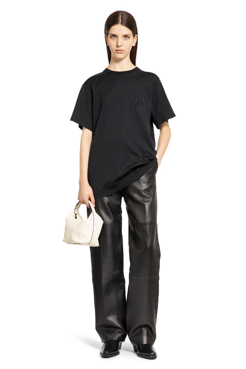 Antonioli MAX MARA WOMAN BLACK T-SHIRTS & TANK TOPS