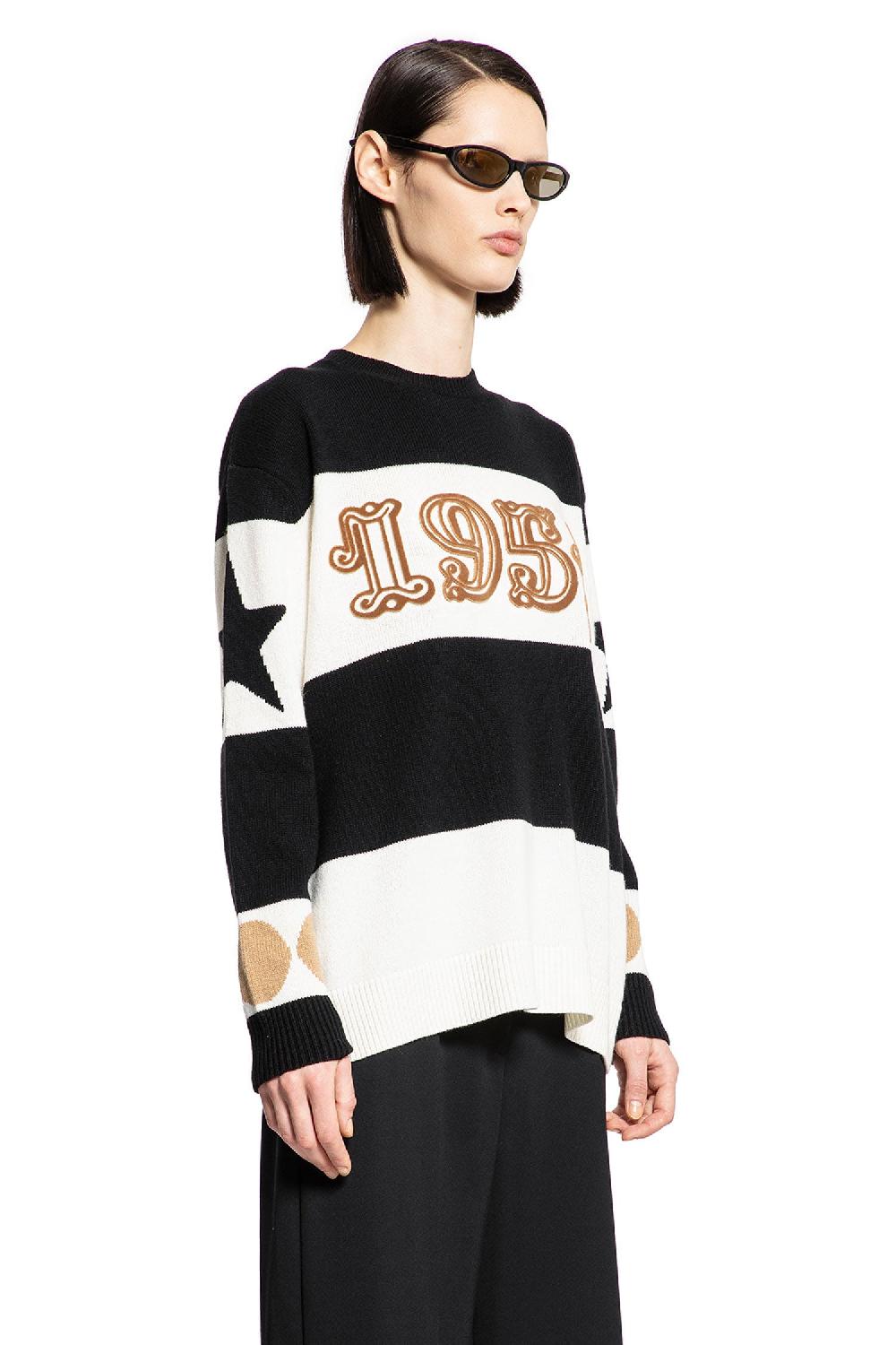 Antonioli MAX MARA WOMAN BLACK&WHITE KNITWEAR