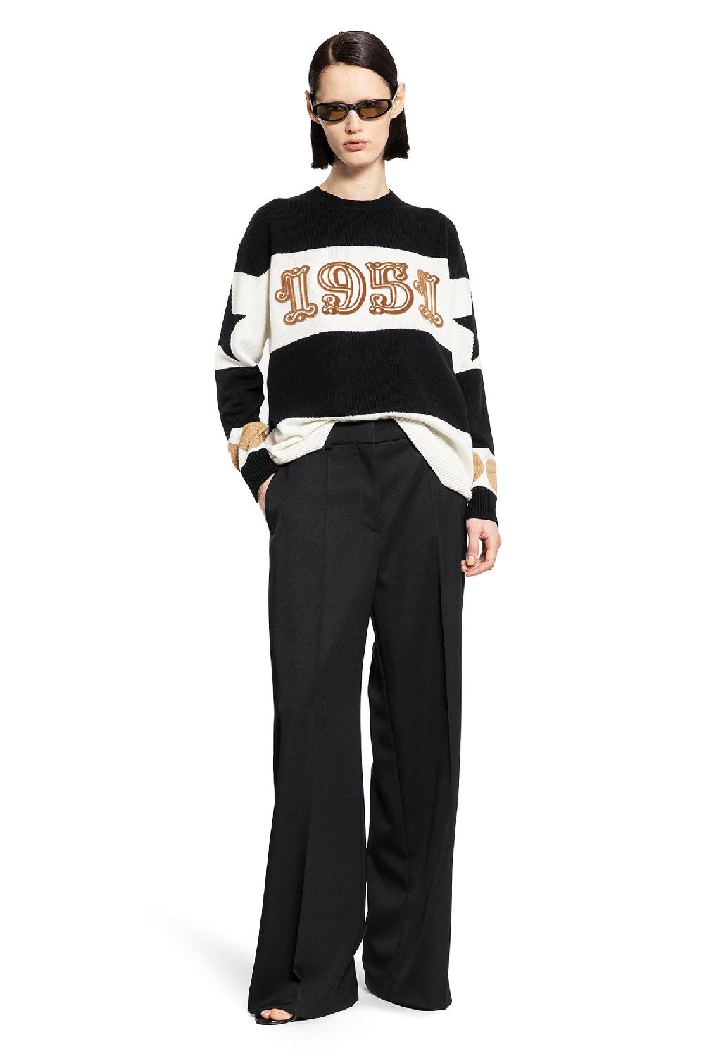 Antonioli MAX MARA WOMAN BLACK&WHITE KNITWEAR