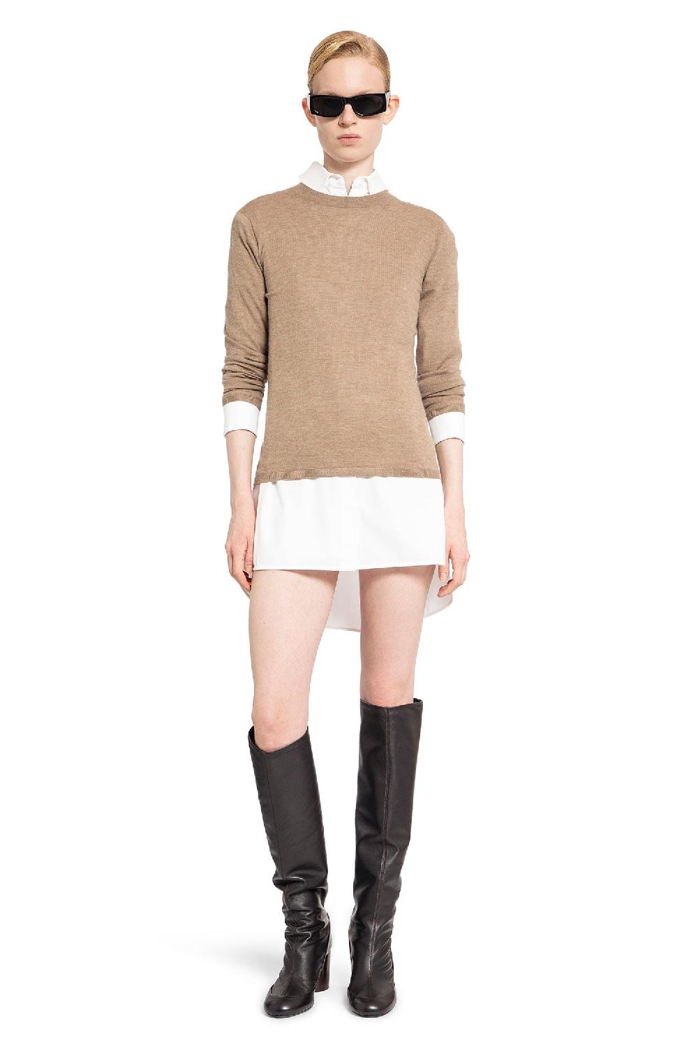 Antonioli MAX MARA WOMAN BROWN KNITWEAR