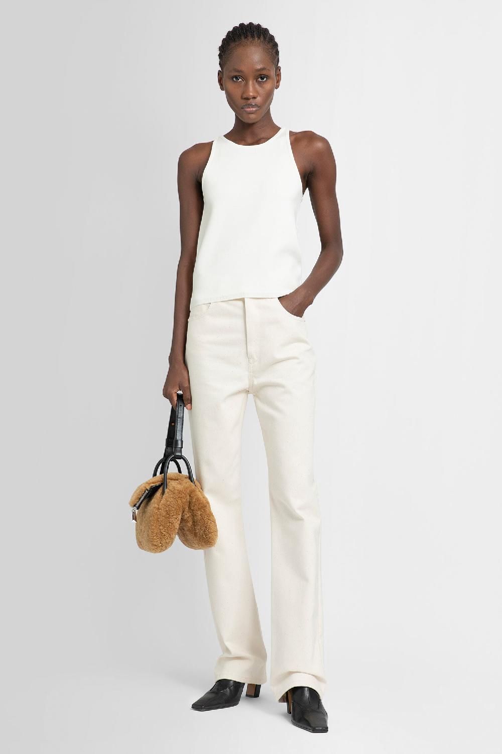 Antonioli MAX MARA WOMAN OFF-WHITE TROUSERS