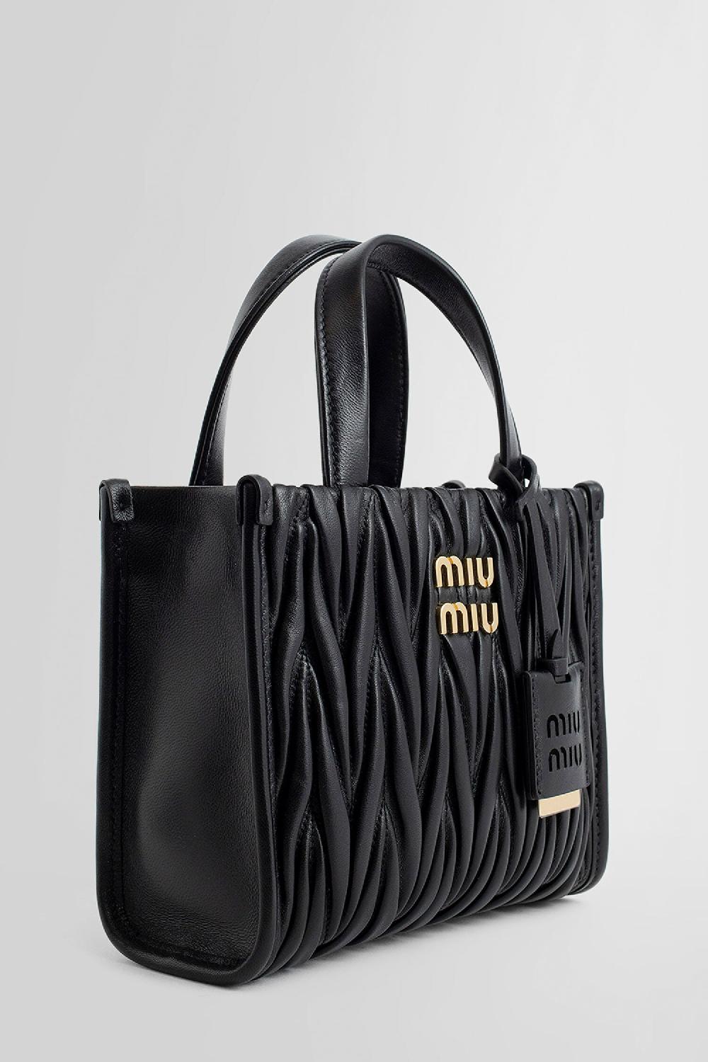 Antonioli MIU MIU WOMAN BLACK TOTE BAGS