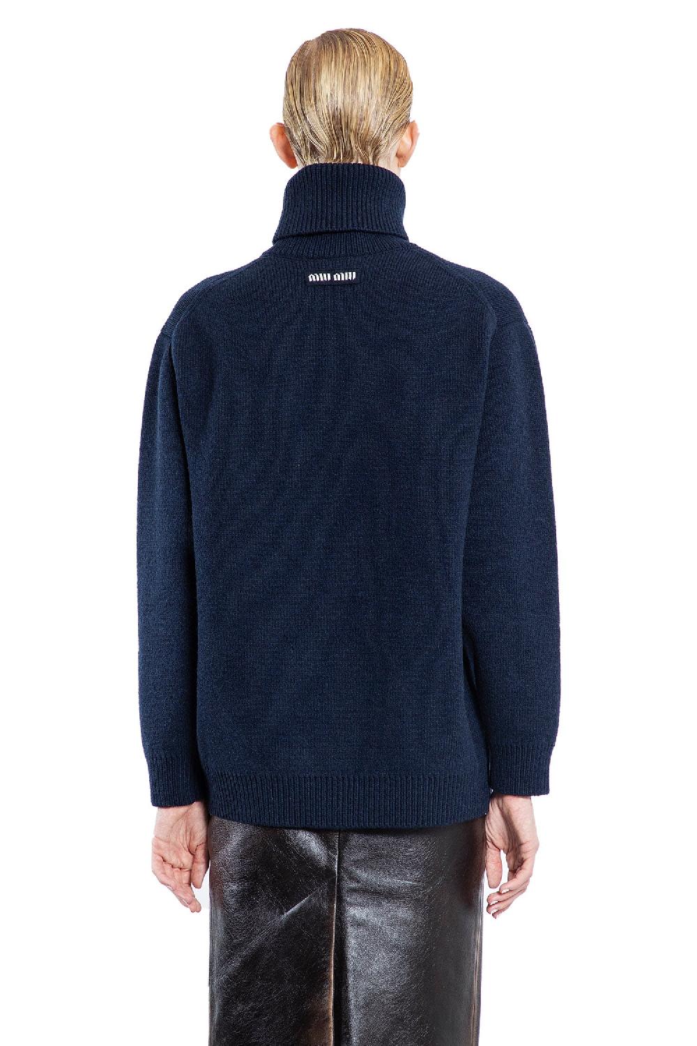 Antonioli MIU MIU WOMAN BLUE KNITWEAR