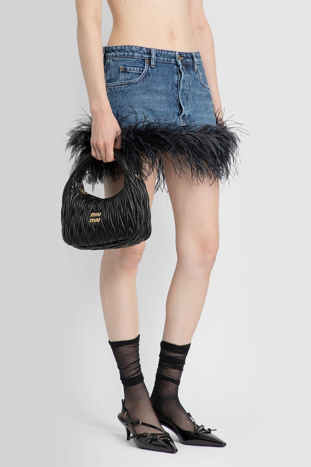 Antonioli MIU MIU WOMAN BLUE SKIRTS