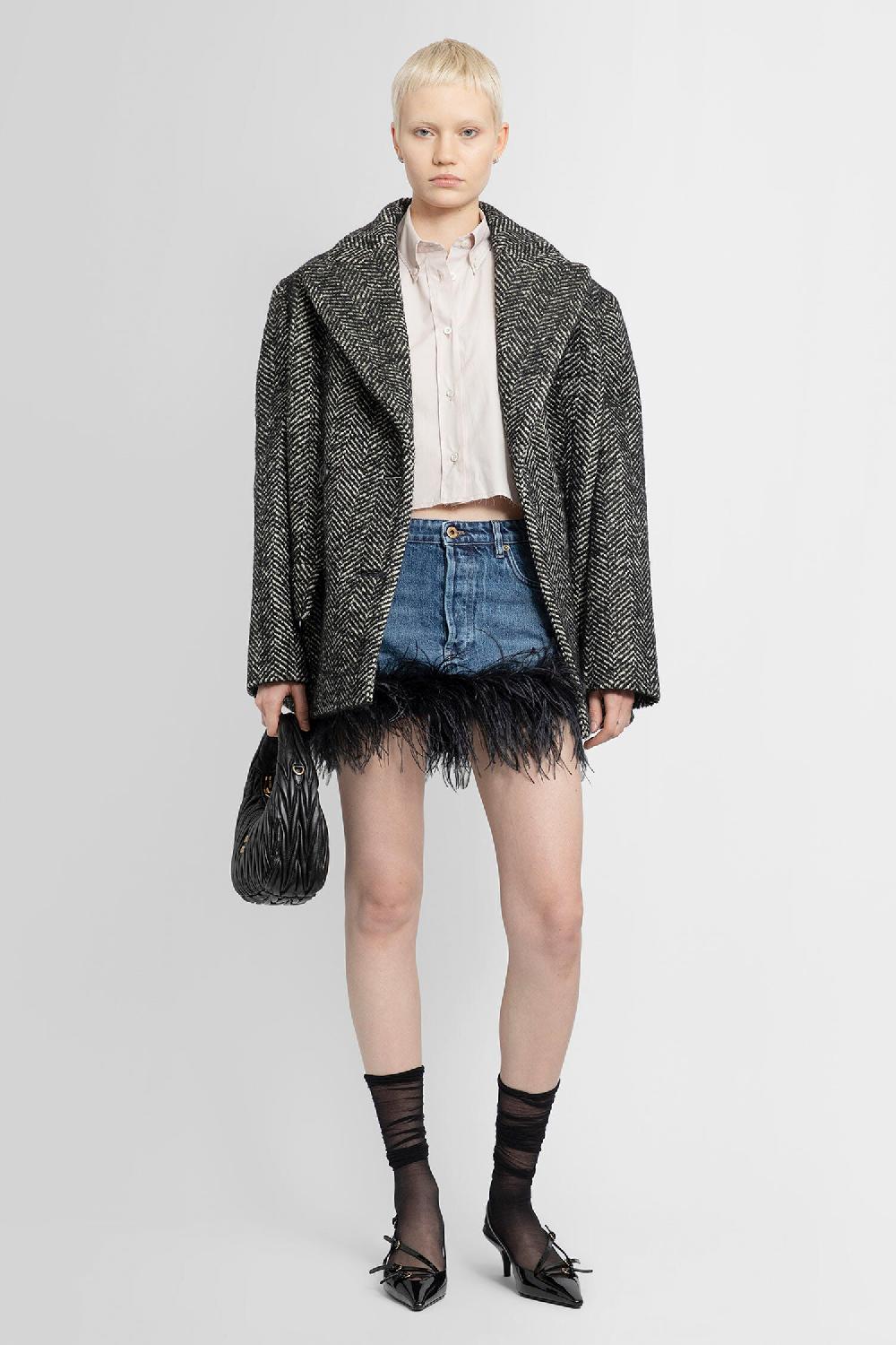Antonioli MIU MIU WOMAN BLUE SKIRTS