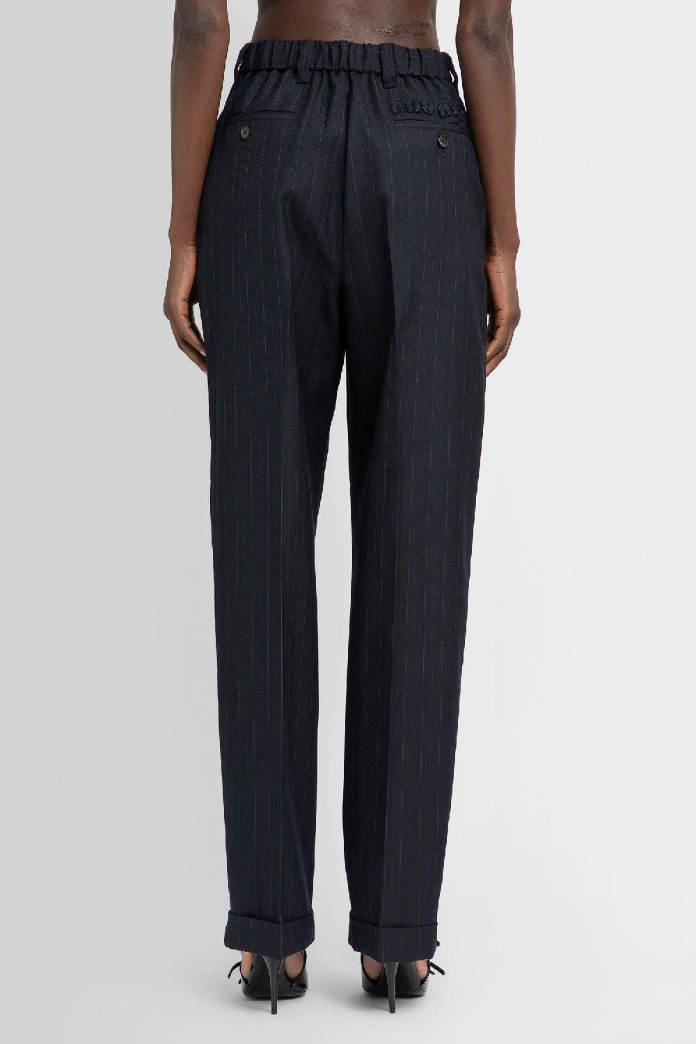 Antonioli MIU MIU WOMAN BLUE TROUSERS