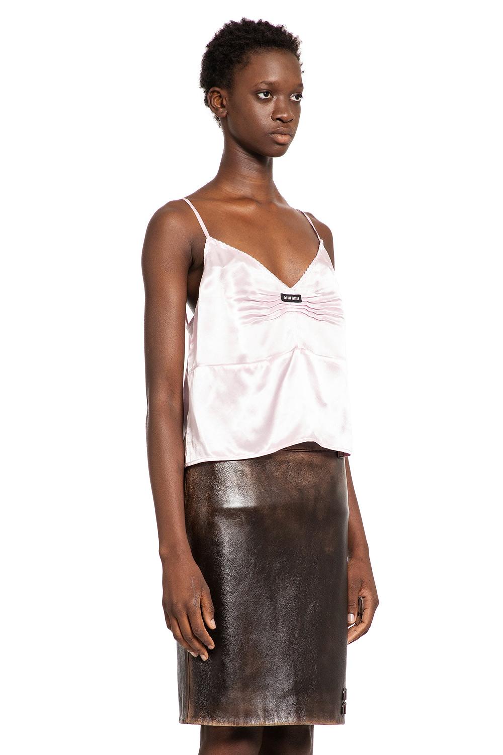 Antonioli MIU MIU WOMAN PINK T-SHIRTS & TANK TOPS
