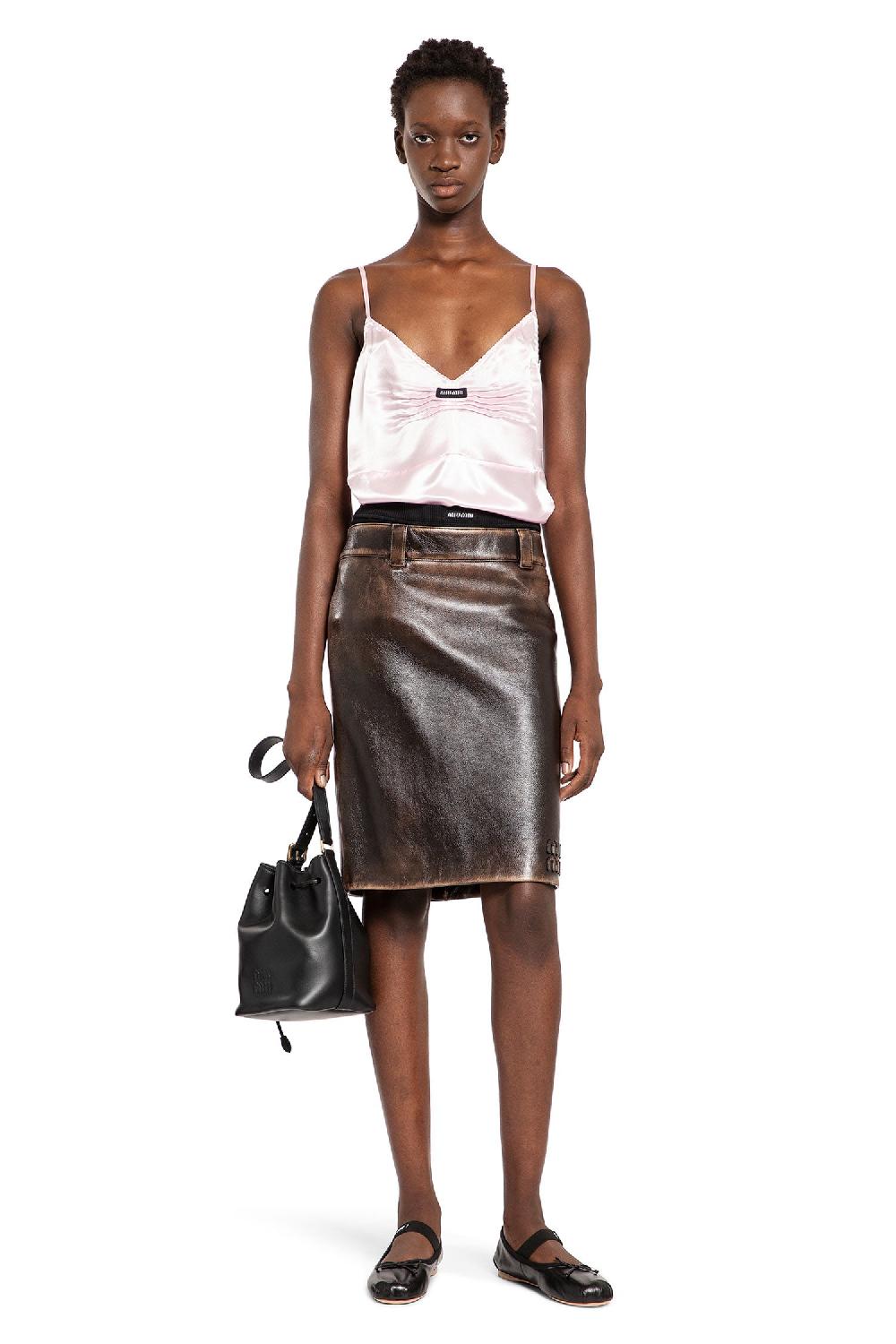 Antonioli MIU MIU WOMAN PINK T-SHIRTS & TANK TOPS