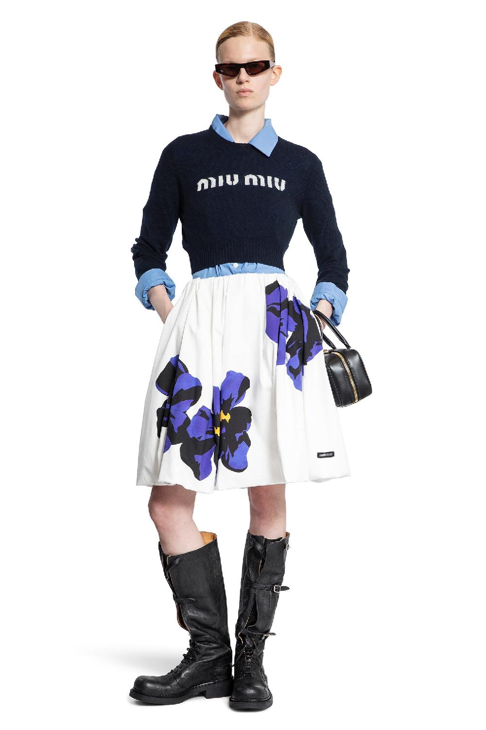 Antonioli MIU MIU WOMAN WHITE SKIRTS