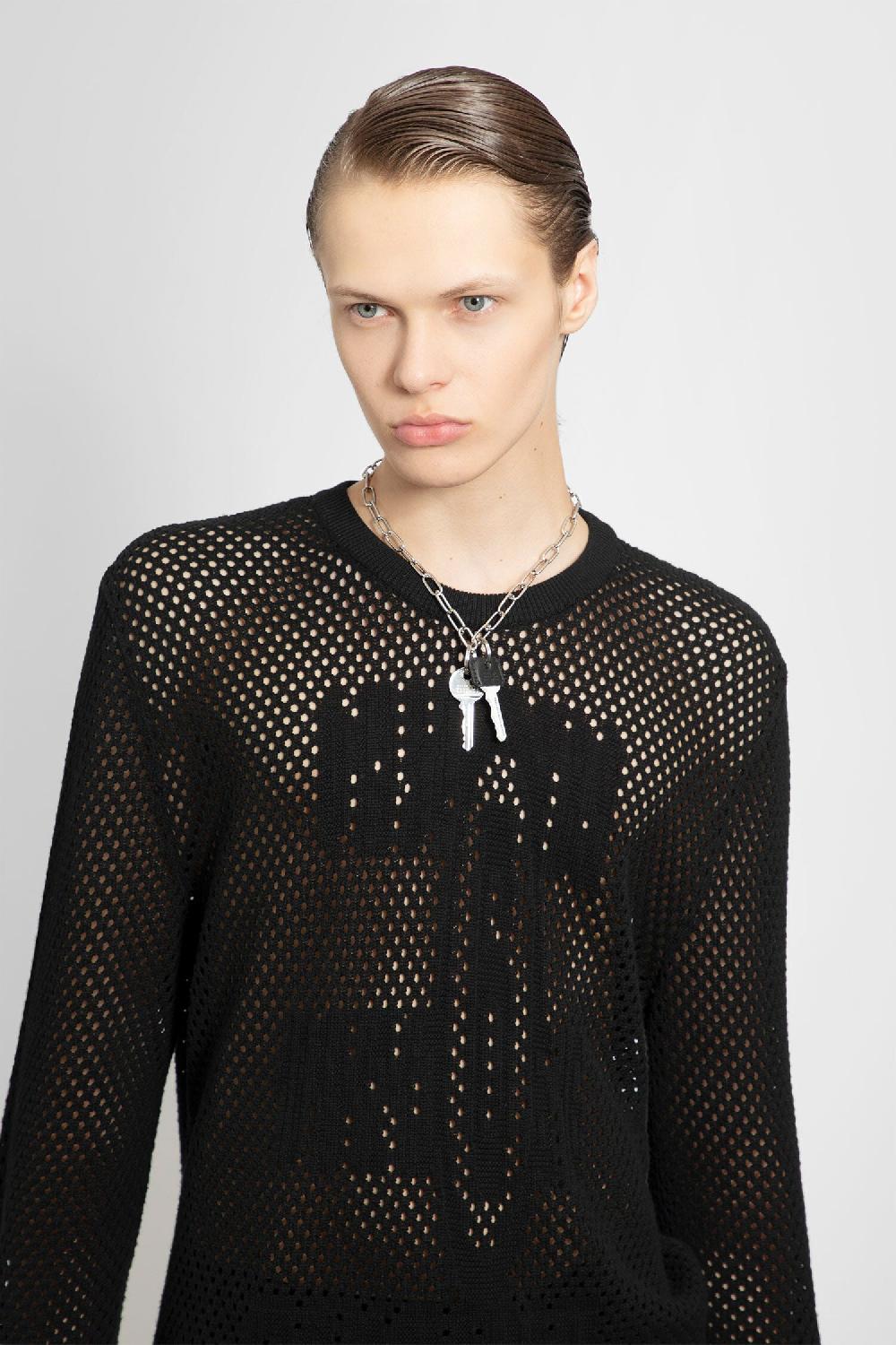 Antonioli MM6 MAISON MARGIELA MAN BLACK KNITWEAR