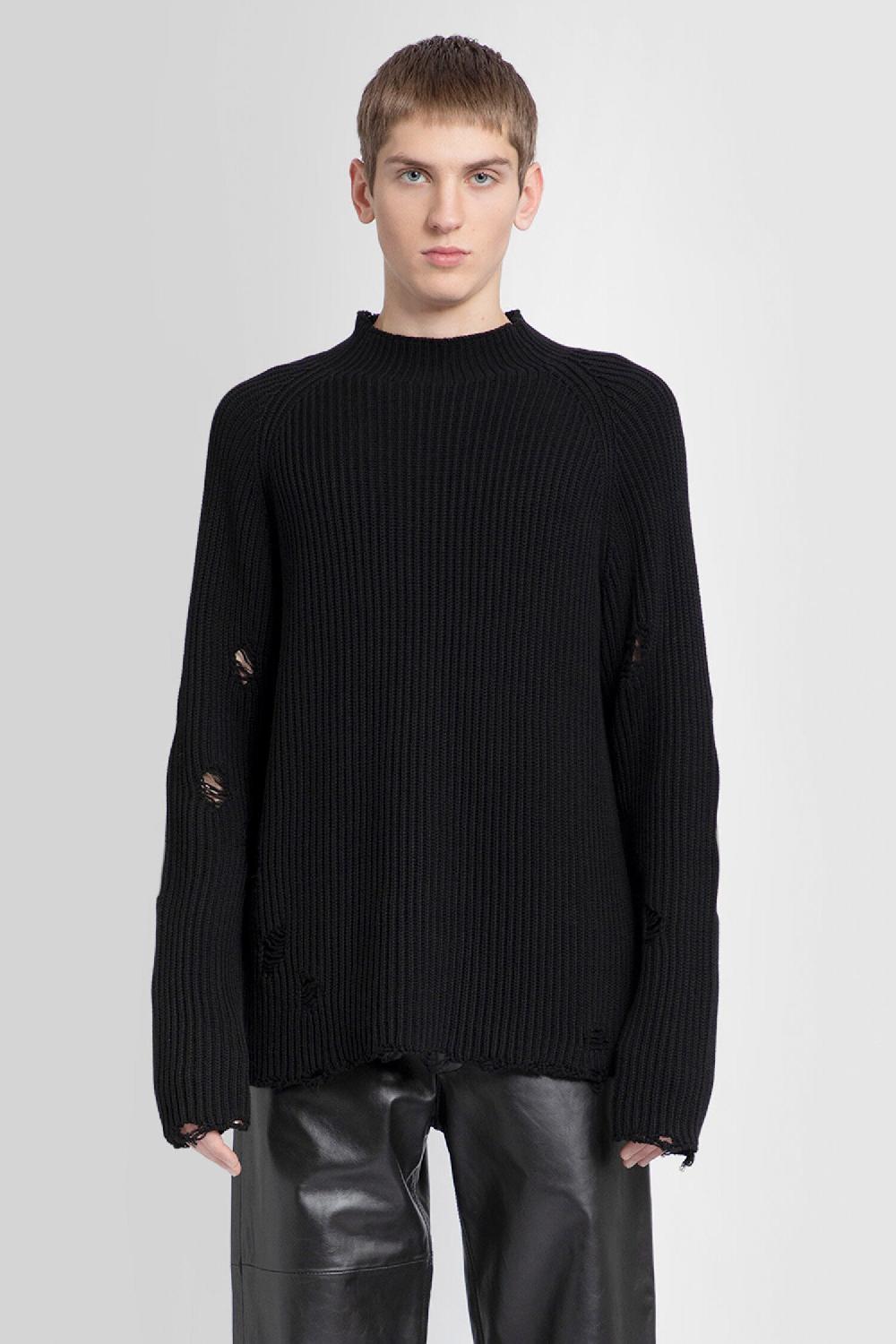 Antonioli MM6 MAISON MARGIELA MAN BLACK KNITWEAR