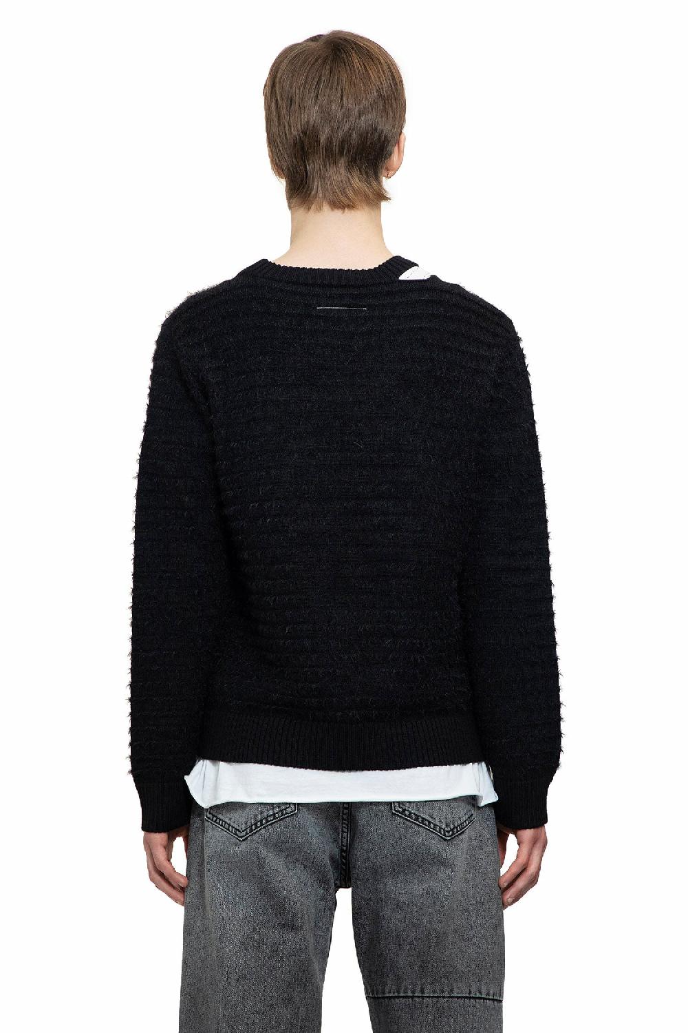 Antonioli MM6 MAISON MARGIELA MAN BLACK KNITWEAR