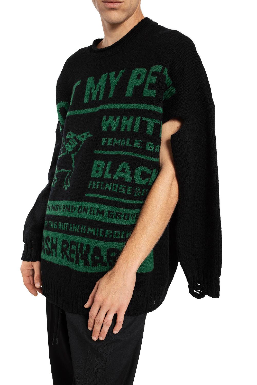Antonioli MM6 MAISON MARGIELA MAN BLACK KNITWEAR