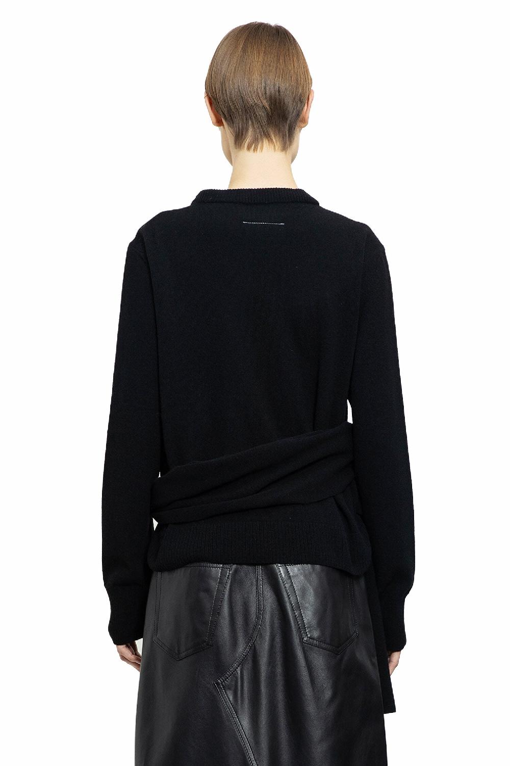 Antonioli MM6 MAISON MARGIELA WOMAN BLACK KNITWEAR