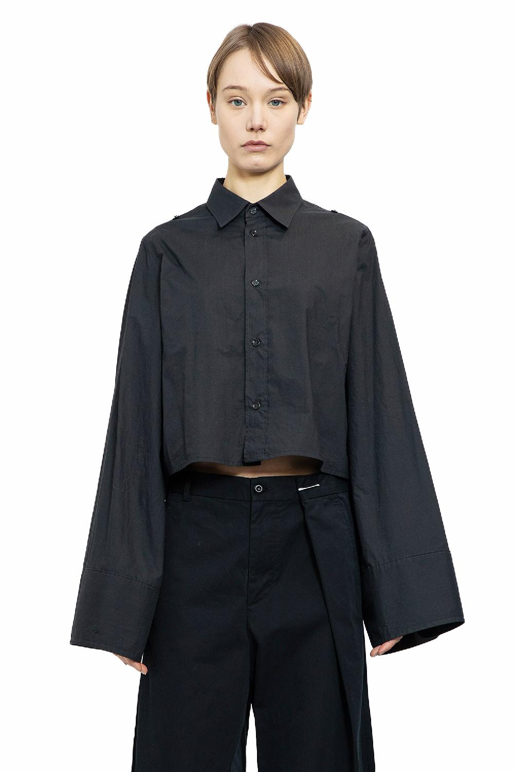 Antonioli MM6 MAISON MARGIELA WOMAN BLACK SHIRTS