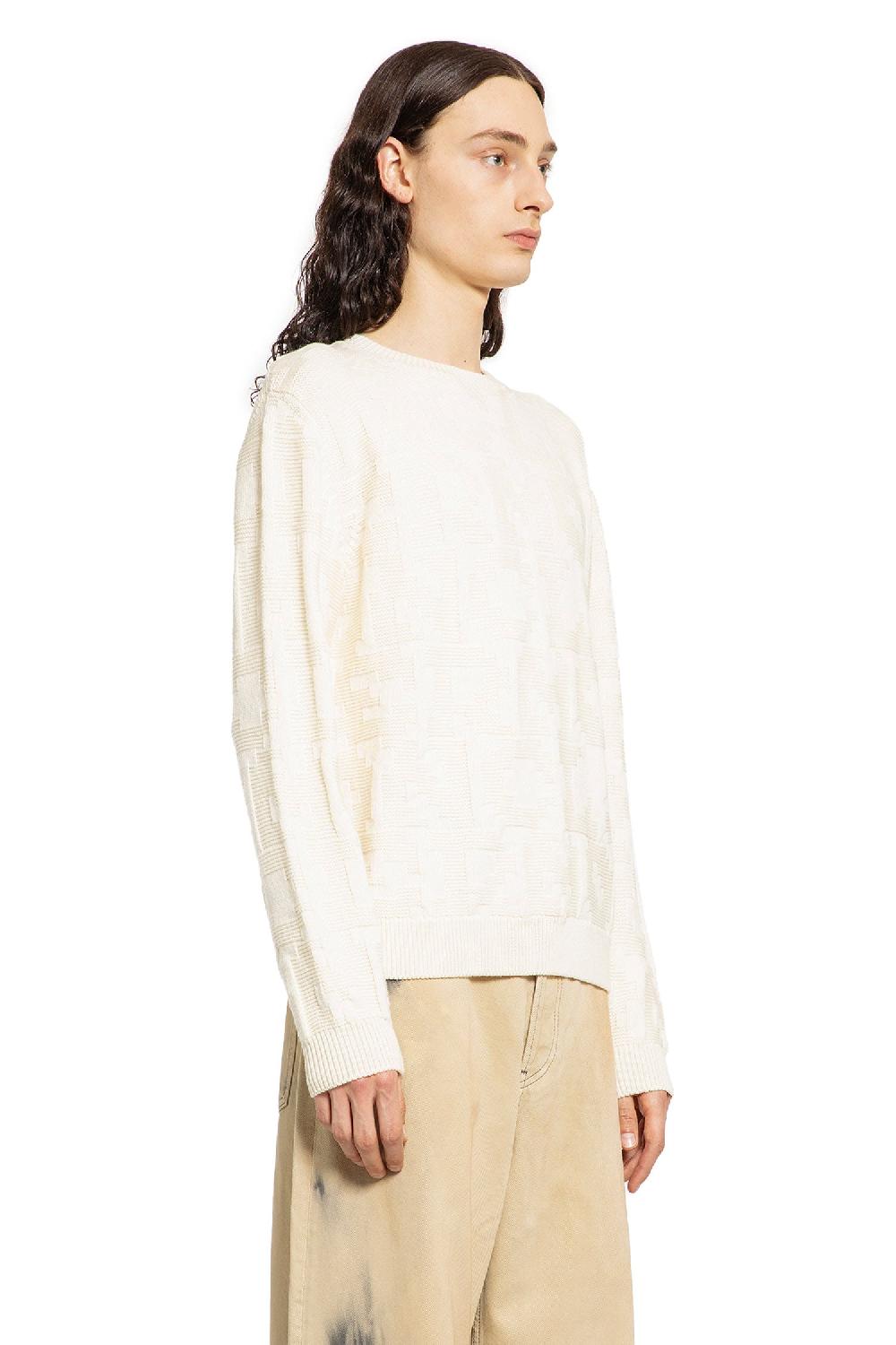 Antonioli MONCLER MAN OFF-WHITE KNITWEAR