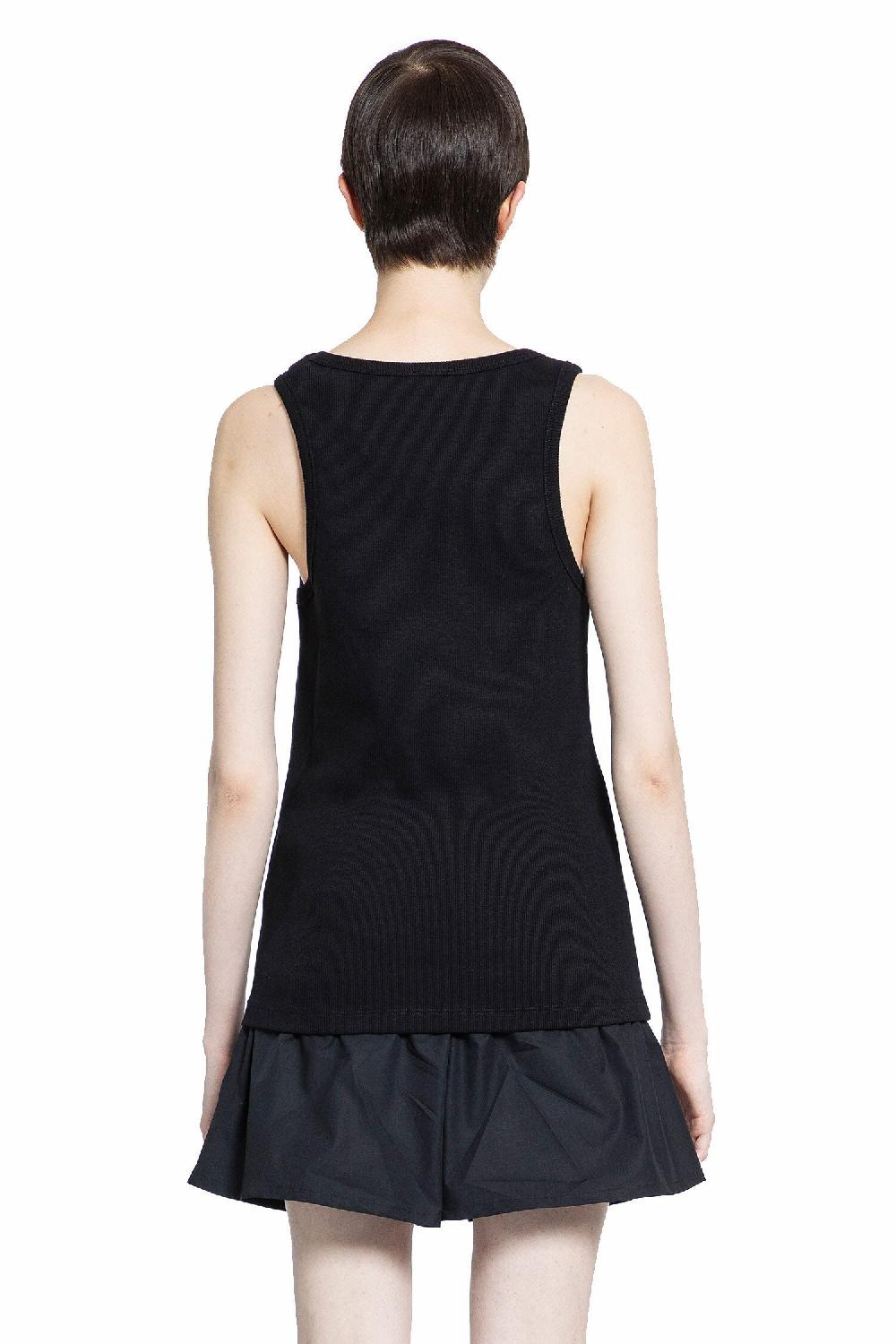 Antonioli MONCLER WOMAN BLACK T-SHIRTS & TANK TOPS