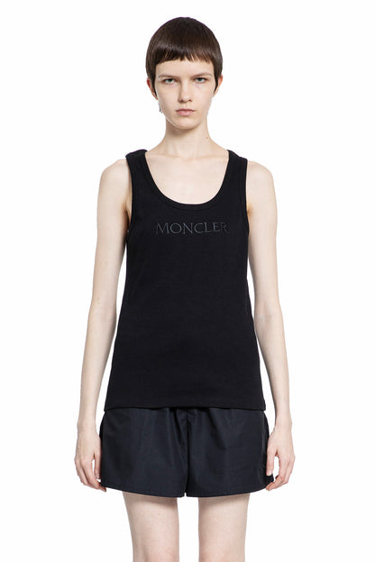 Antonioli MONCLER WOMAN BLACK T-SHIRTS & TANK TOPS