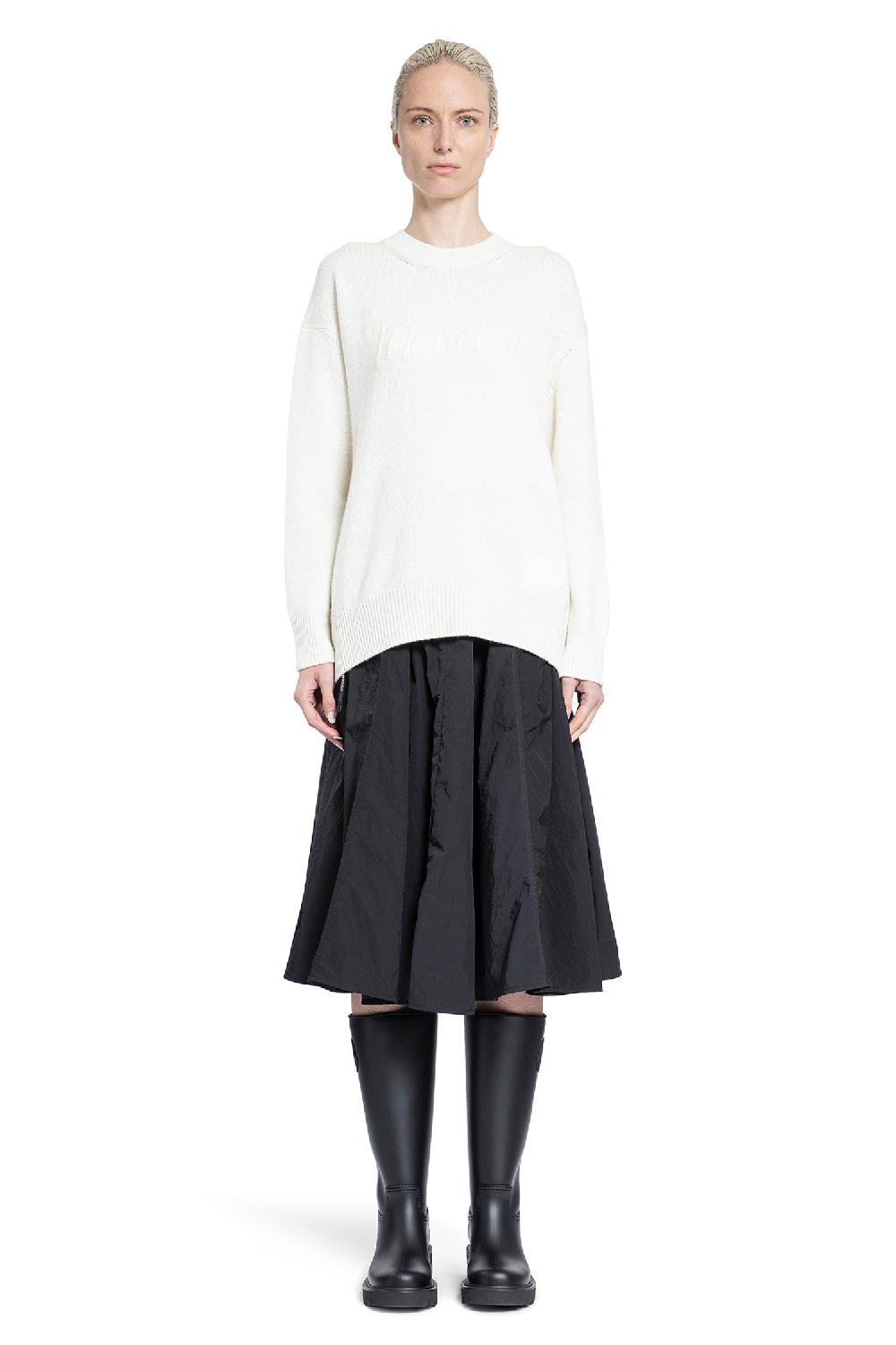 Antonioli MONCLER WOMAN WHITE KNITWEAR