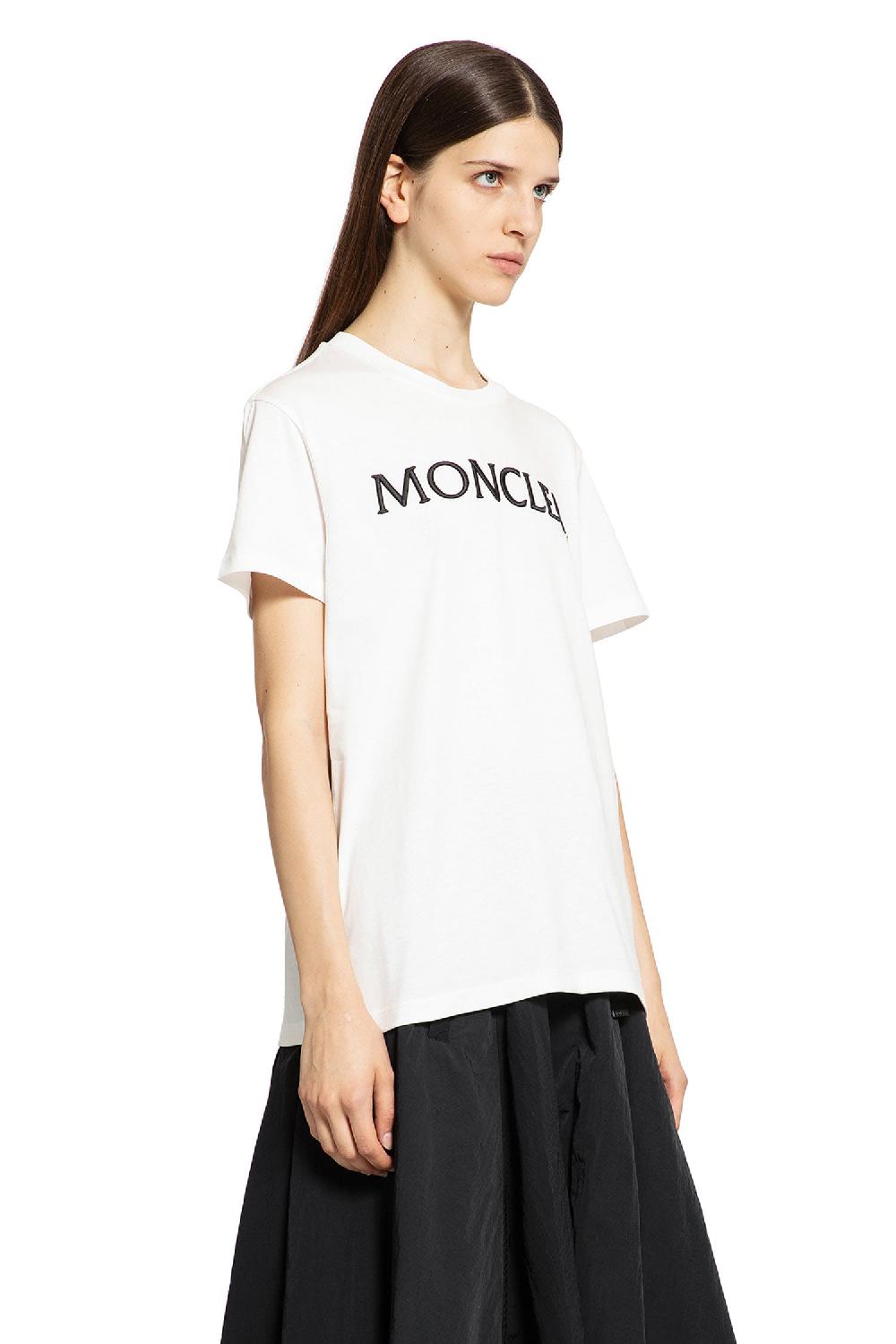 Antonioli MONCLER WOMAN WHITE T-SHIRTS & TANK TOPS