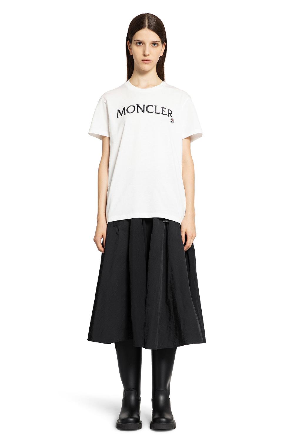 Antonioli MONCLER WOMAN WHITE T-SHIRTS & TANK TOPS
