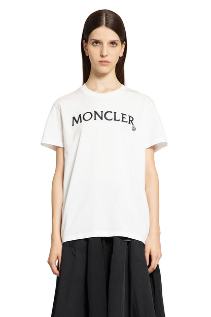Antonioli MONCLER WOMAN WHITE T-SHIRTS & TANK TOPS