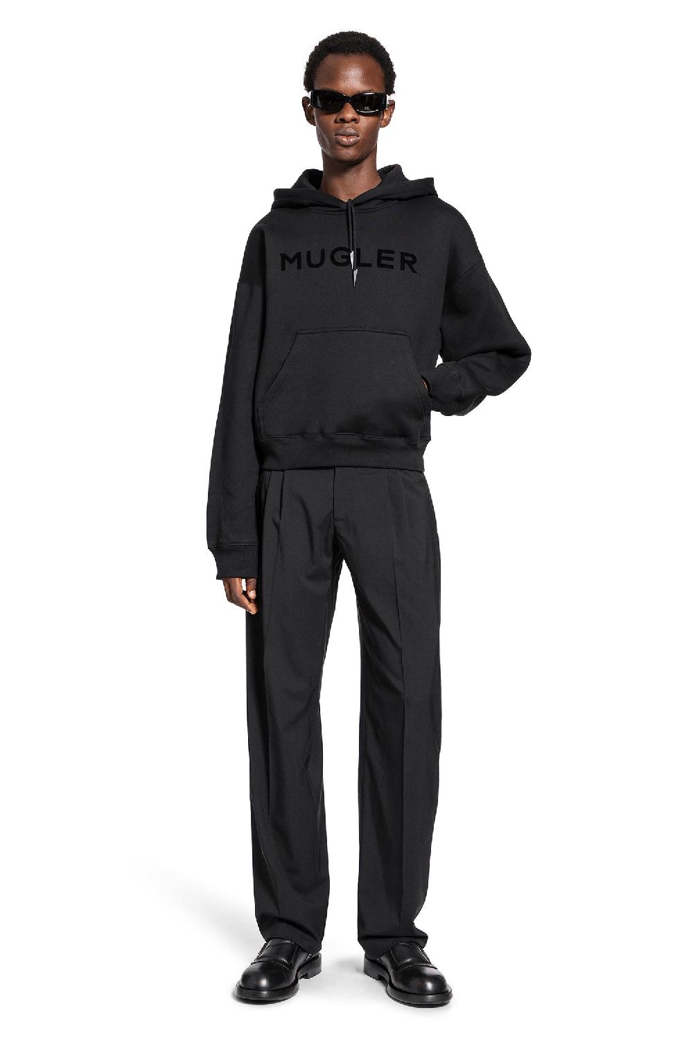 Antonioli MUGLER MAN BLACK SWEATSHIRTS