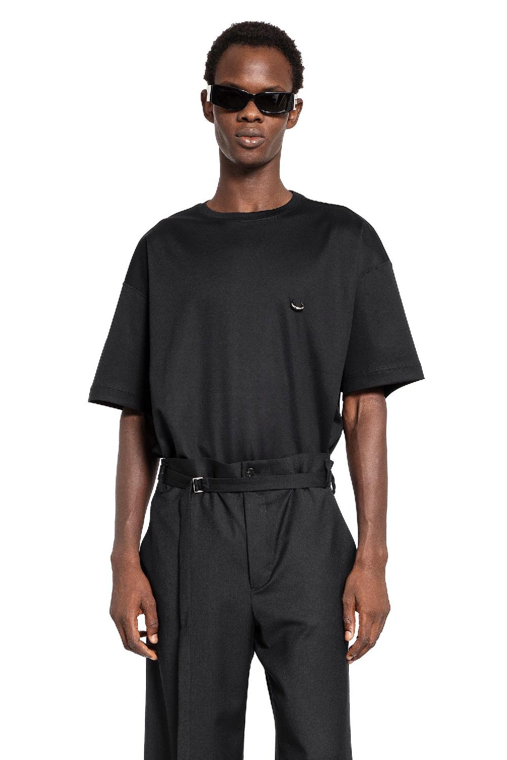 Antonioli MUGLER MAN BLACK T-SHIRTS & TANK TOPS