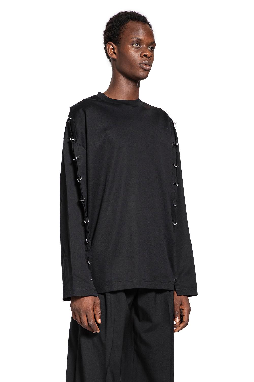 Antonioli MUGLER MAN BLACK T-SHIRTS & TANK TOPS